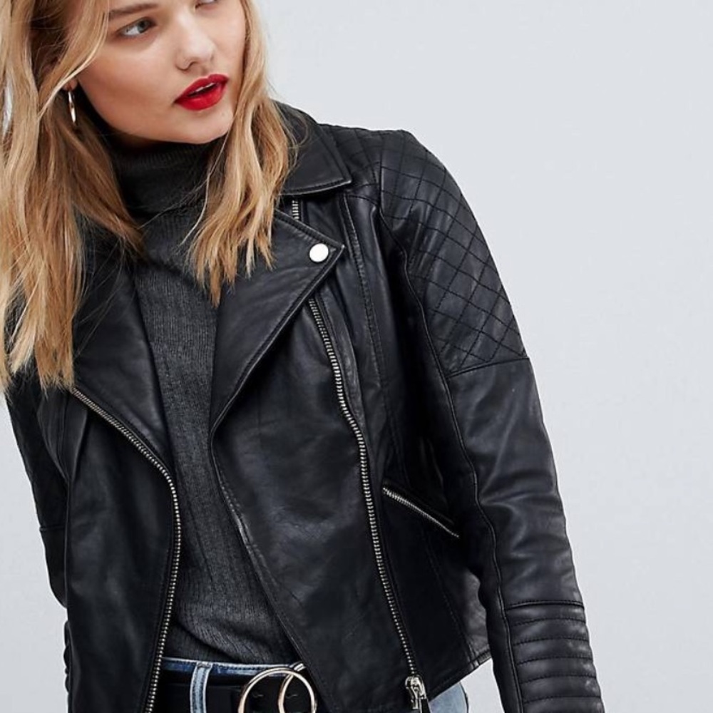 River Island Quilted Leather jacket